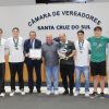 Jair Eich presta homenagem à equipe campeã estadual dos Jergs