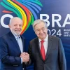 Lula encontra secretário-geral da ONU António Guterres para discussões sobre agenda climática