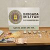 BM de Santa Cruz do Sul prende um homem e uma mulher e apreende drogas, dinheiro e balança de precisão